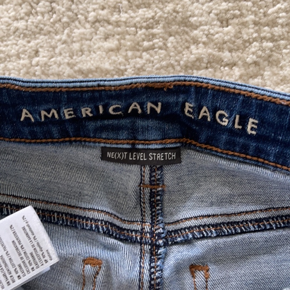 American Eagle super high rise jegging SZ 00 Short jeans - Picture 5 of 8